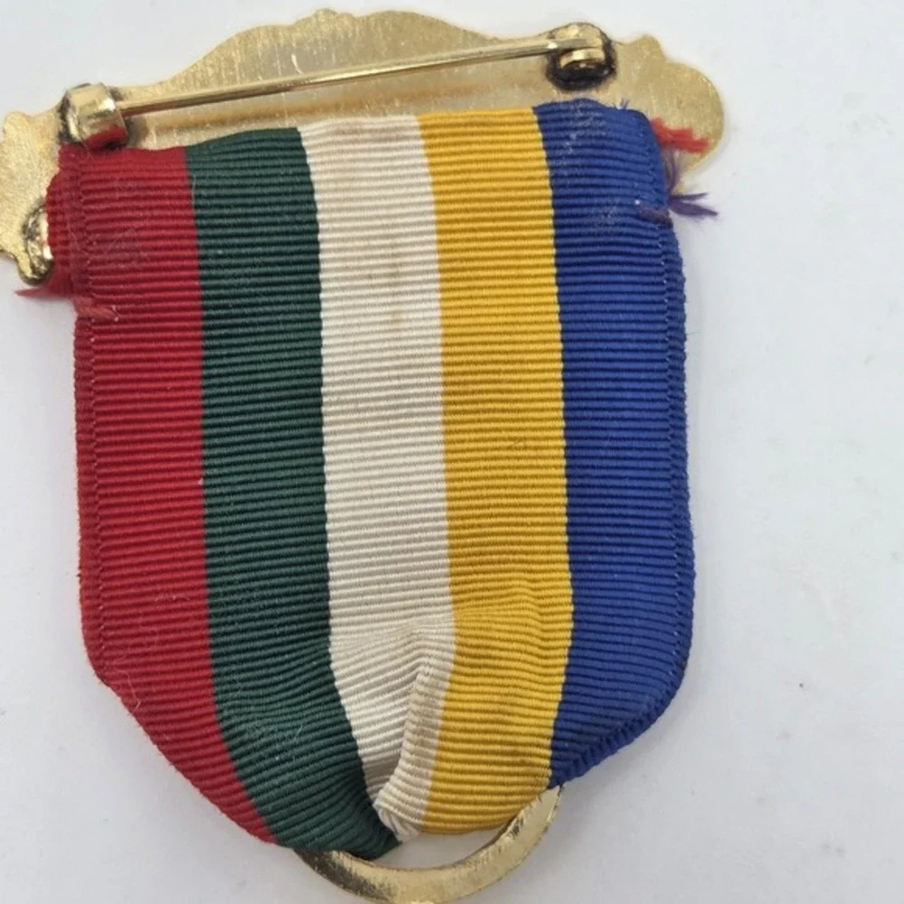 Eastern Star Vintage Station‎ Lapel Pin Conductress OES IA Masonic Antique Jewel